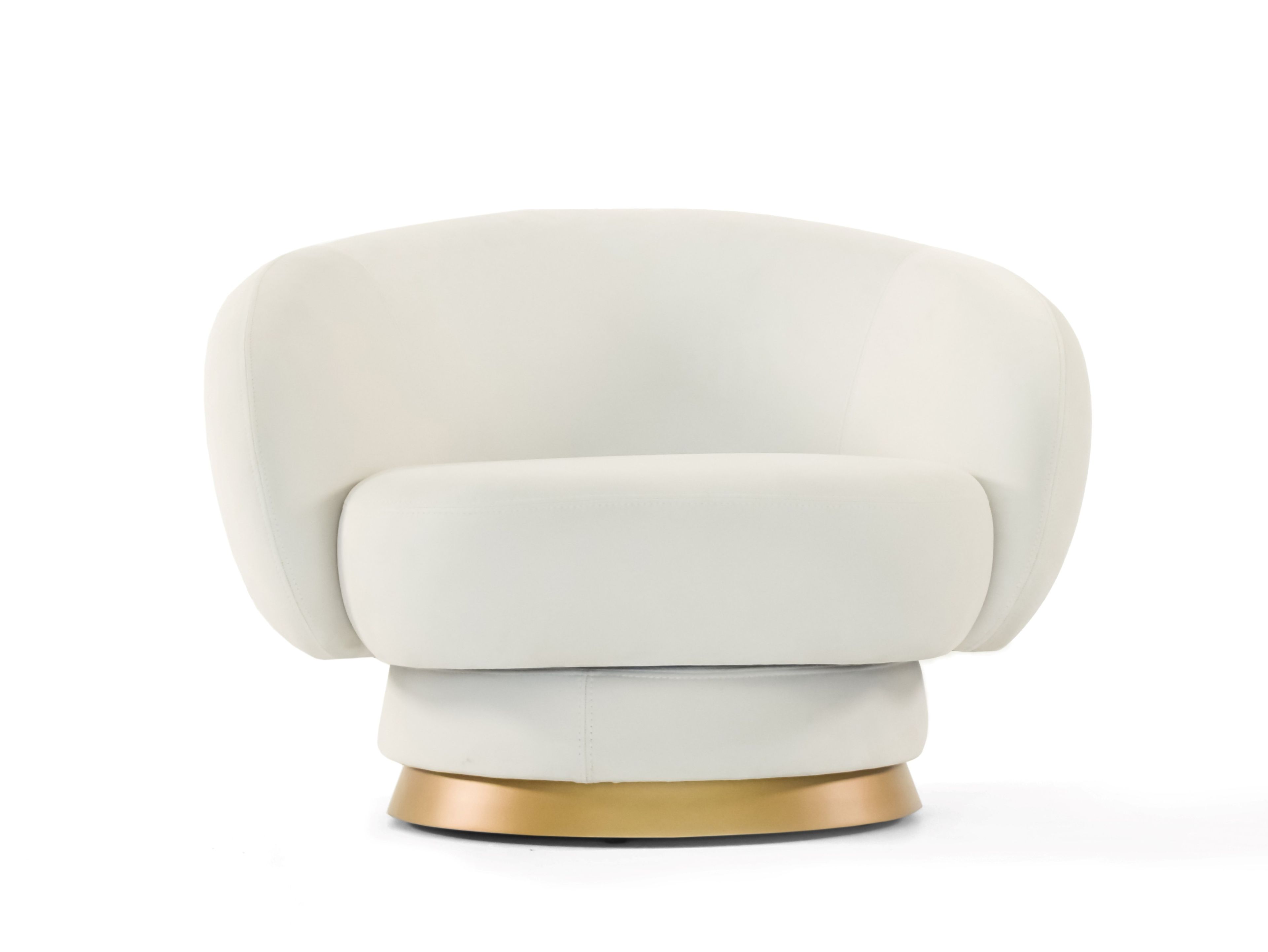 Кожаное вращающееся кресло с подлокотниками ABLE ALANA ARCH-00128395