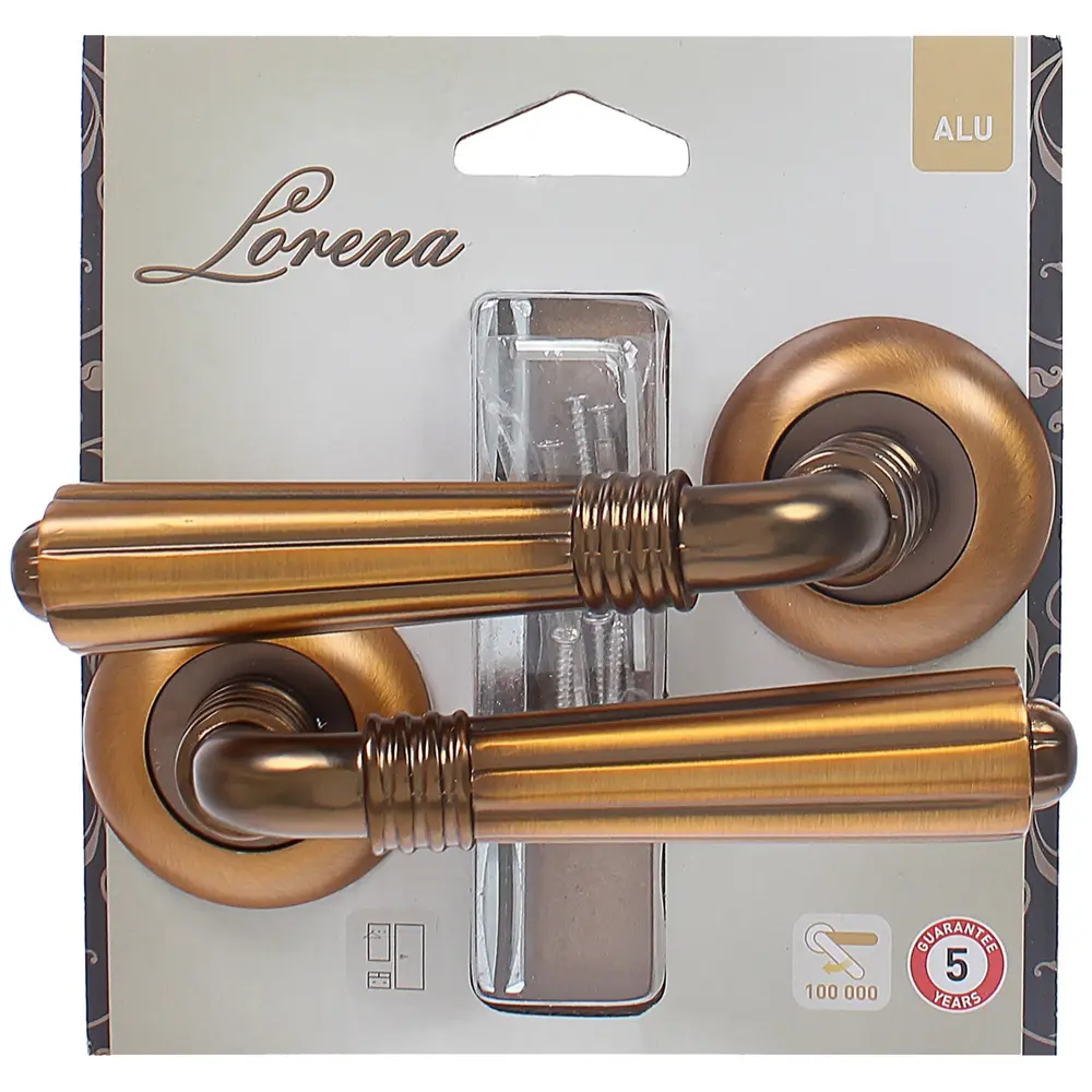 Ручка дверная на розетке C3690Q15, цвет матовый кофе 18778371 STLM-2112158 LORENA  - Вид №3