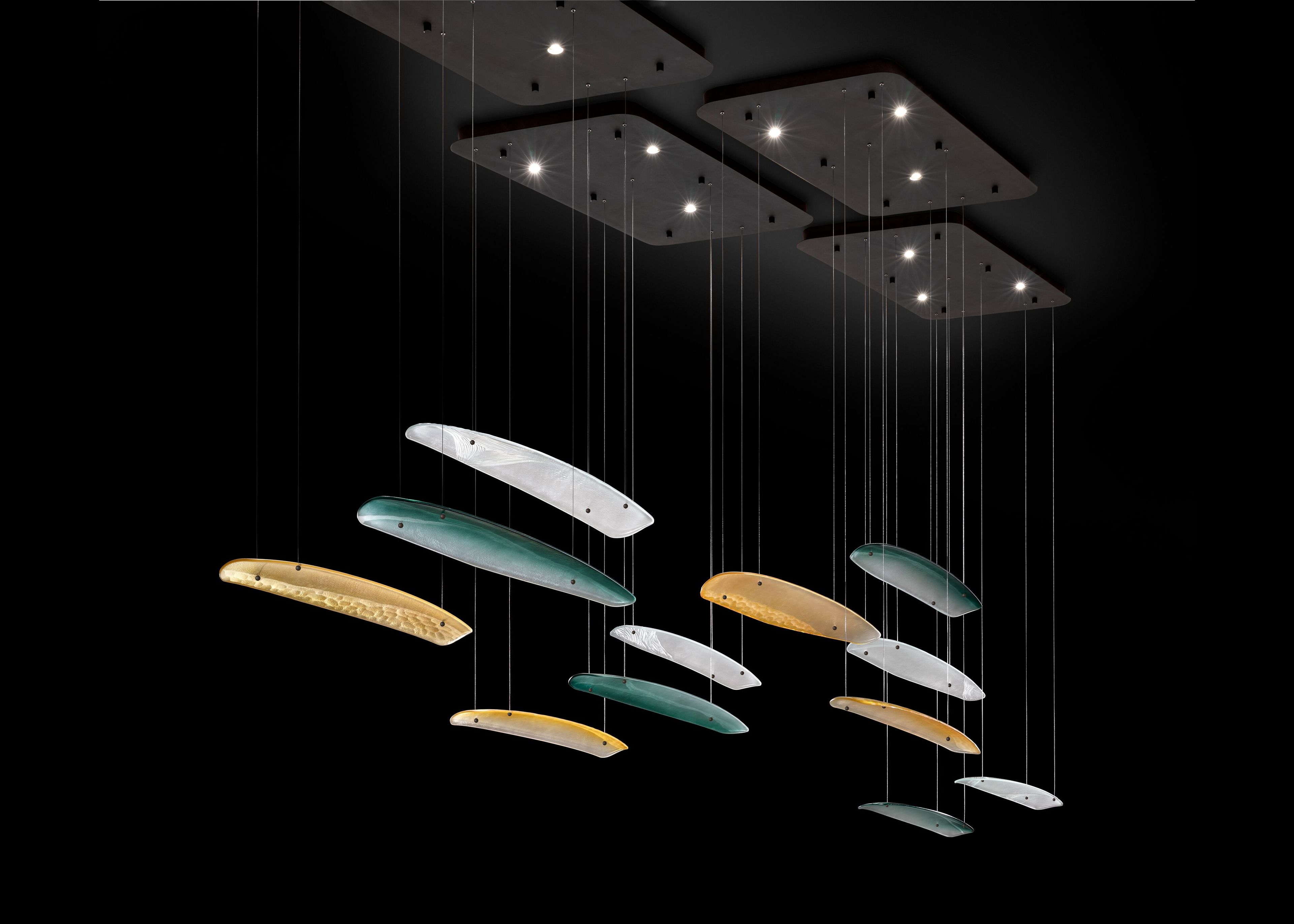 Стеклянный светодиодный подвесной светильник ARTE VENEZIANA итальянские пейзажи ARCH-00153314 - Вид №2