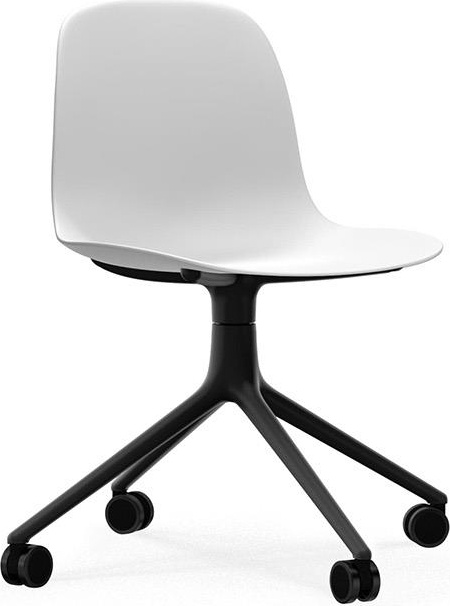 605005 Chair Swivel 4W Черный Алюминий / Белый Normann Copenhagen Form