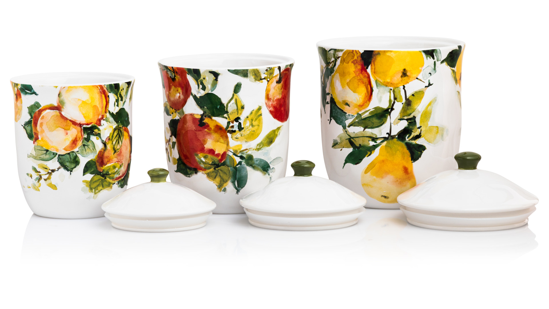 10652454 Certified International Набор банок для печенья Certified Int. Амброзия (1,4л, 2,1л, 2,9л), керамика, 3шт Керамика  - Вид №2