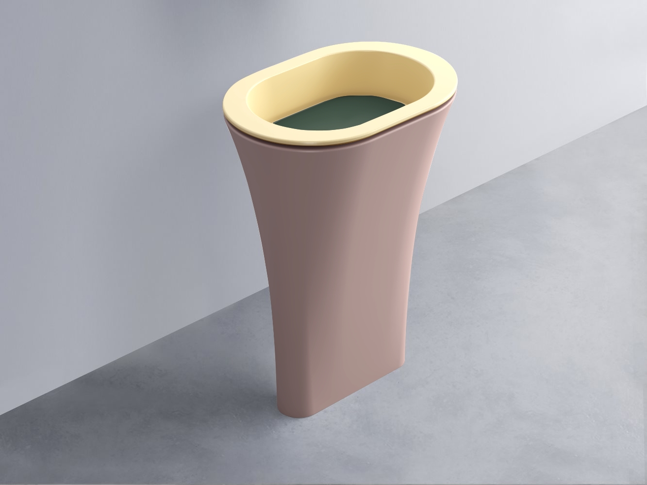 AMLA65-CN+AMPILO-MU+AMCOLO-CP Раковина Amedeo Ovale отдельностоящая cielo Enjoy + Amedeo Ceramica Cielo