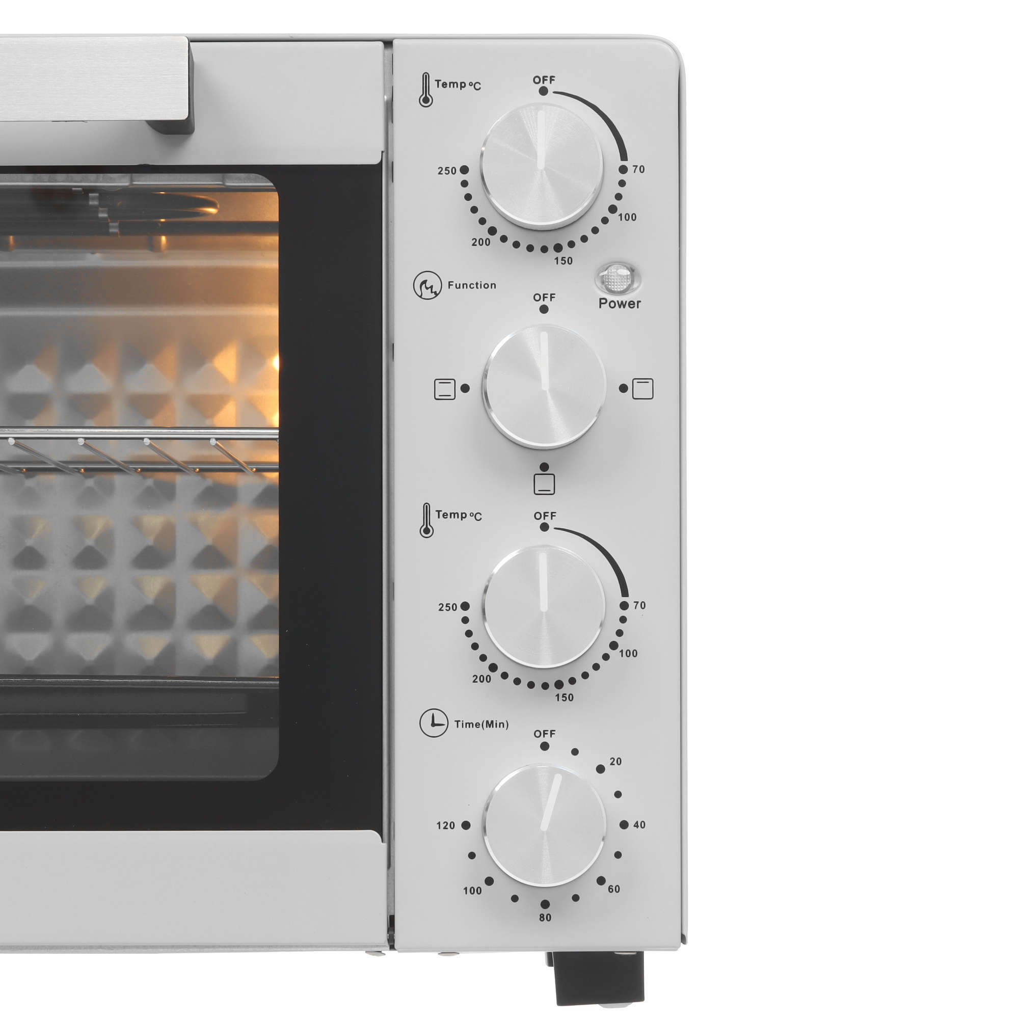 9080976 Мини-печь Kraft KFC-MO 450 HGR серый STDN-0135050 - Вид №3