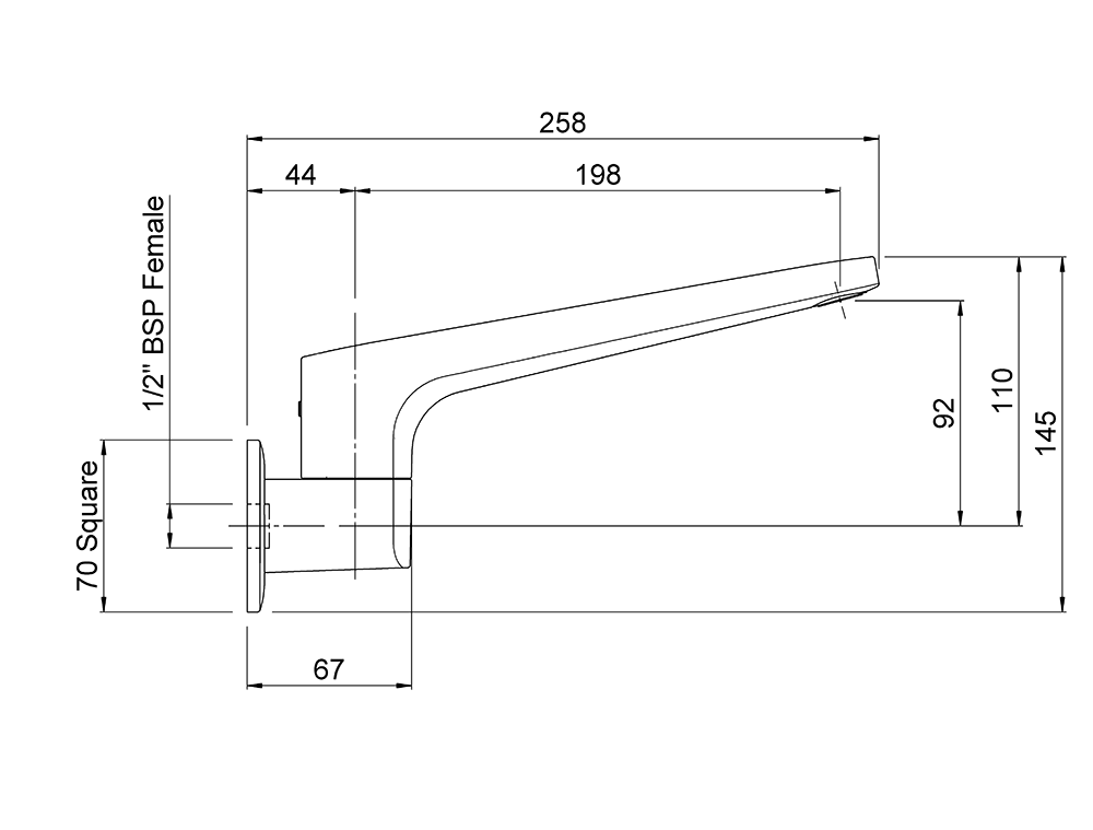 WASPBTSBK Поворотный носик Waipori Methven Черный  - Вид №1