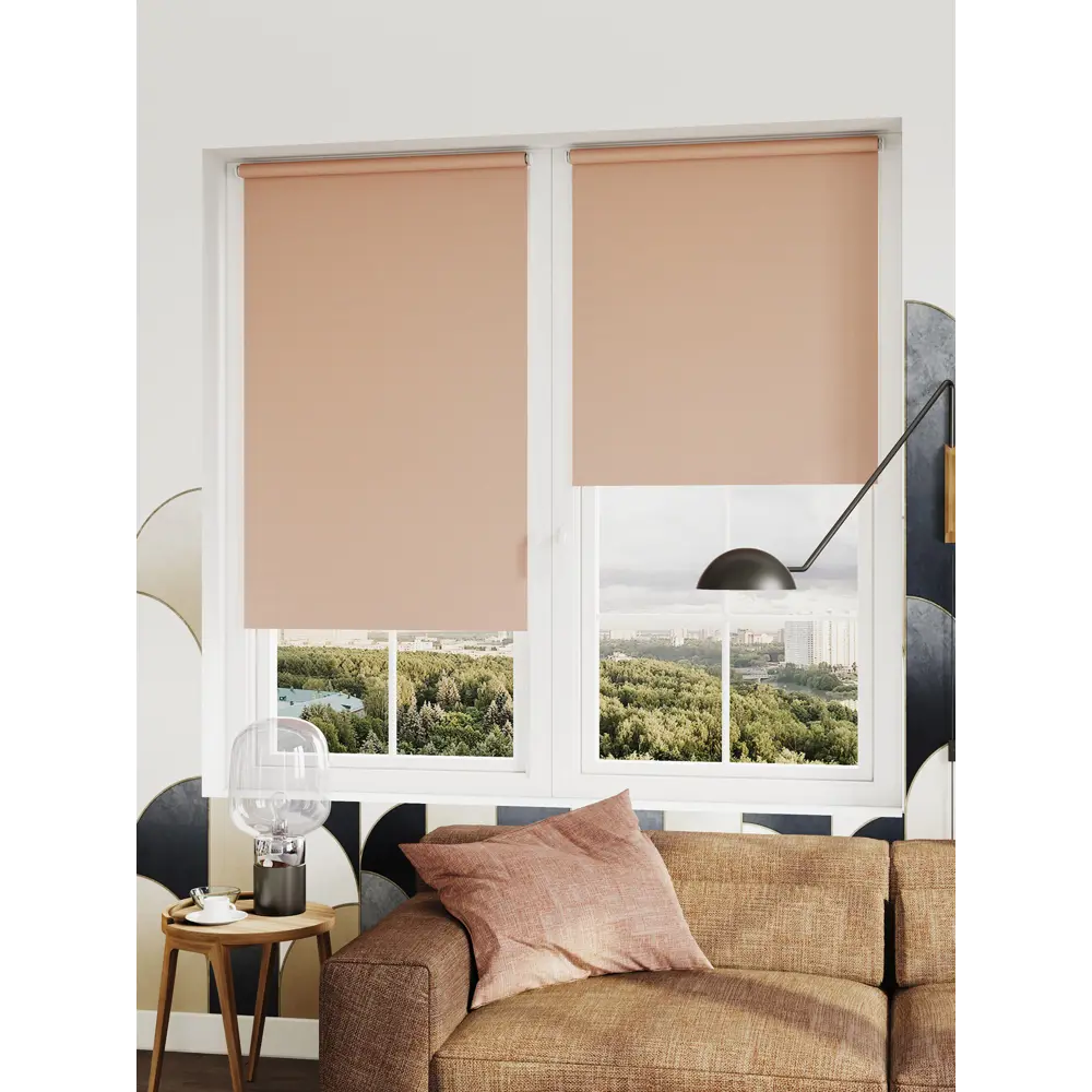 Штора рулонная Сансет 180x175 см пудра DOMLEGRAND STLM-2186500 - Вид №3