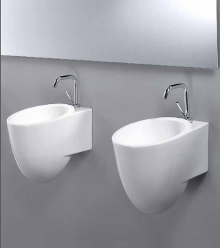 L313T0RPV1.100 Подвесная раковина круглая A. e T. Italia IDEA Белый глянцевый AeT ITALIA - Вид №1