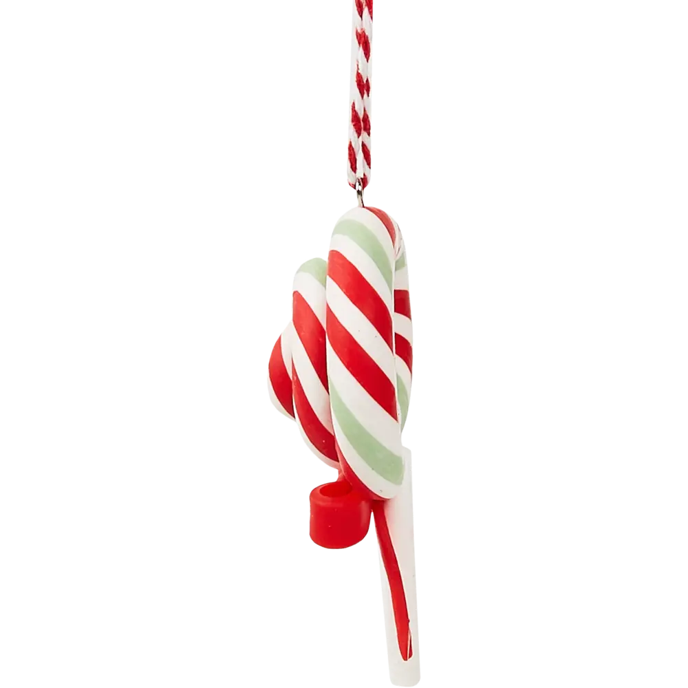 87036560 Елочная игрушка Леденец 9x5 цвет красный STLM-1435493 Santreyd  - Вид №3