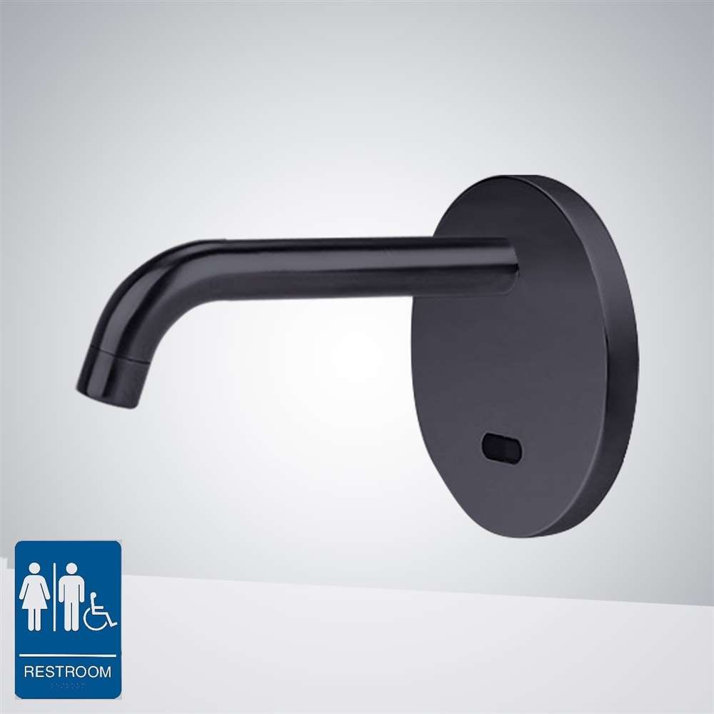 Никель однорычажный настенный инфракрасный смеситель для раковины Fontana Showers BRAVAT ARCH-00125773 - Вид №2