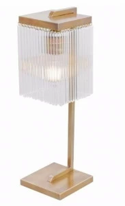 Patinas Lighting Настольная лампа из латуни и стекла Monaco