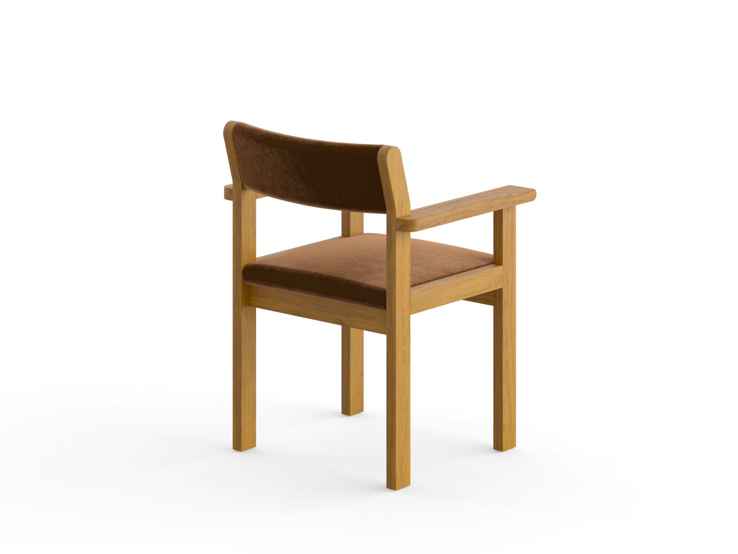 Мягкий стул из массива дерева с подлокотниками e15 ALDE ARCH-00041348 - Вид №2