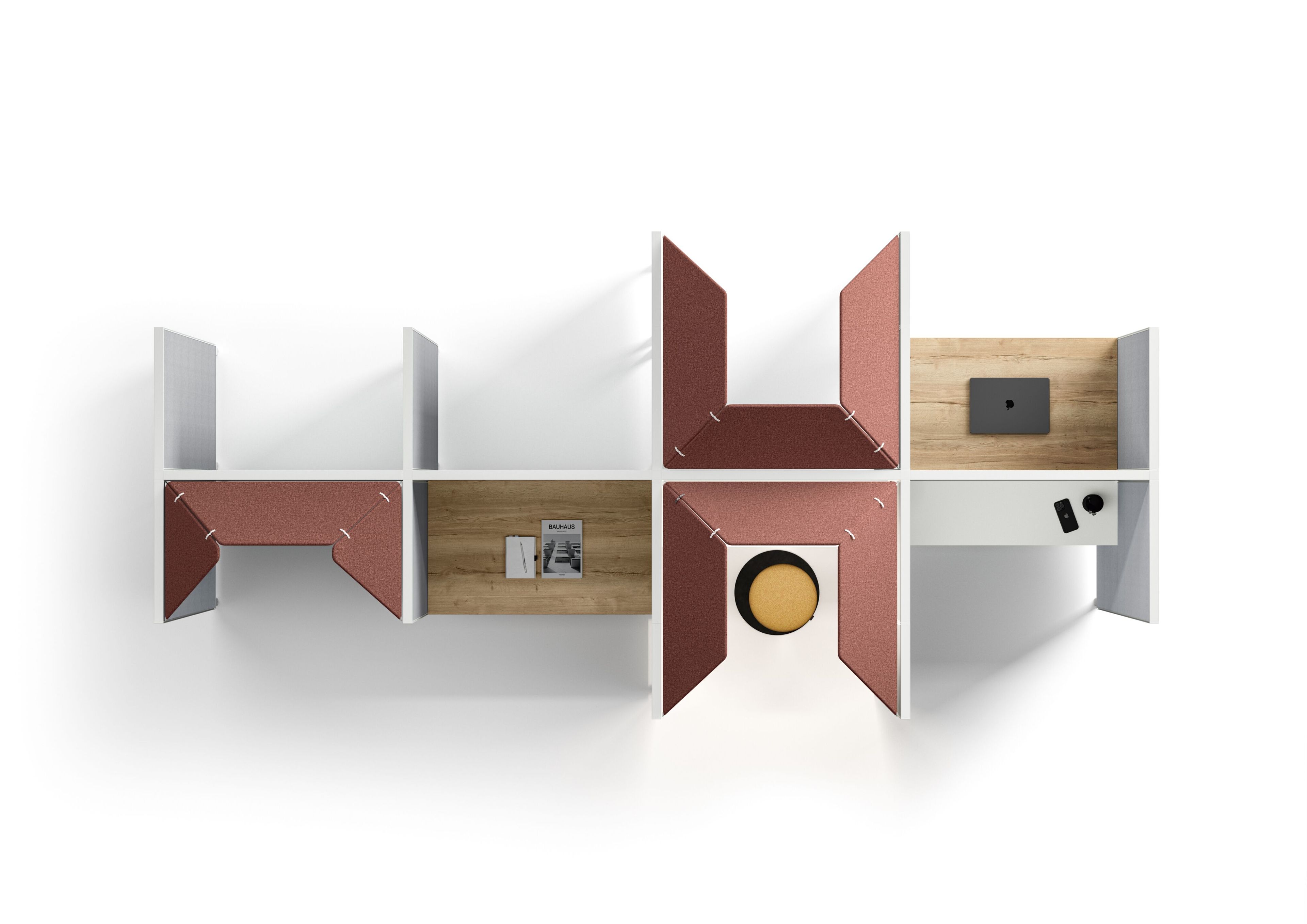 Отдельно стоящая офисная перегородка из алюминия и стекла Bralco Kubick ARCH-00025471 - Вид №2