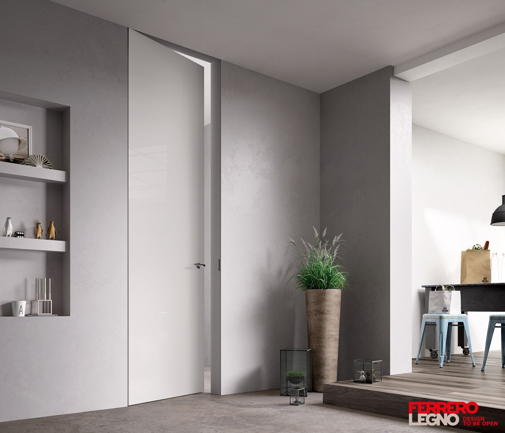 Деревянные стены заподлицо двери FERREROLEGNO ноль ARCH-00087940 - Вид №2