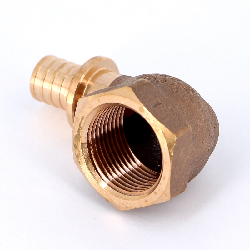 Угол надвижной В бронза REHAU 16x3/4" RX+ 456354 - Вид №1