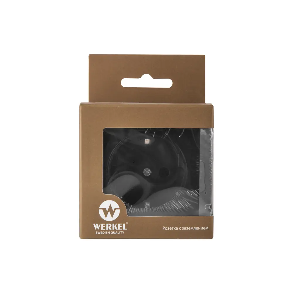Розетка встраиваемая Werkel Hammer с заземлением цвет черный STLM-2099869 - Вид №2