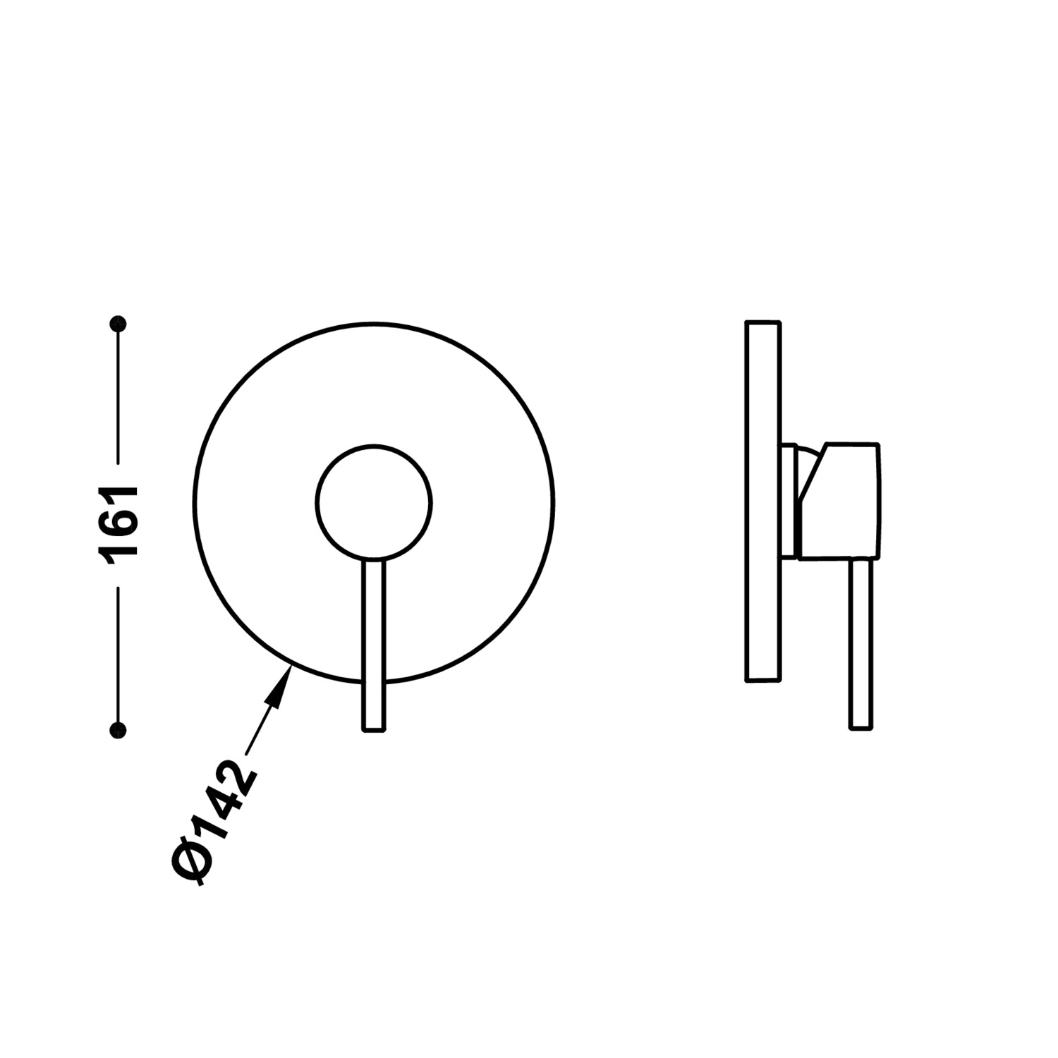 Видимая часть RAPID-BOX для скрытого одностороннегоRapid-box-26227810 TRES  - Вид №1