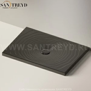 Flaminia WATER DROP Душевой поддон 100 см черный DR100.9017