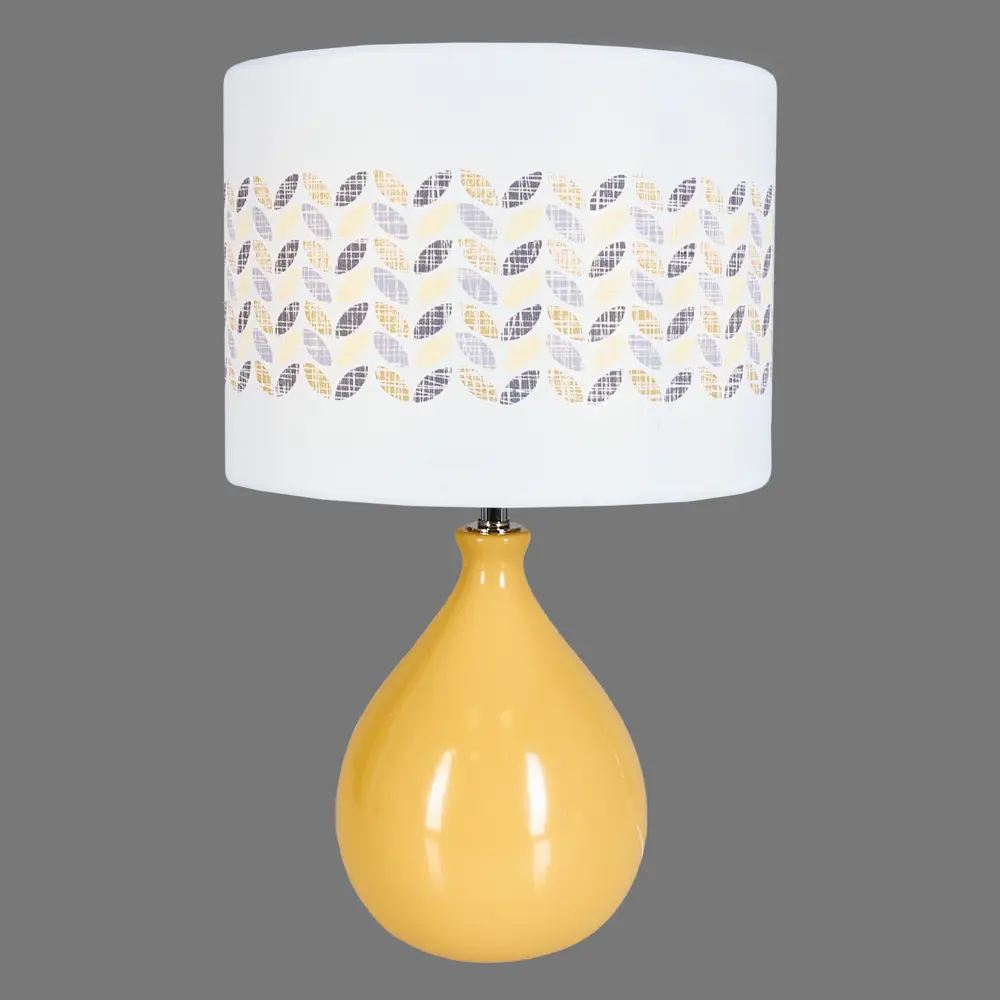 Настольная лампа Yellow L1129P, цвет жёлтый/белый LAMPLANDIA STLM-2112542 - Вид №3