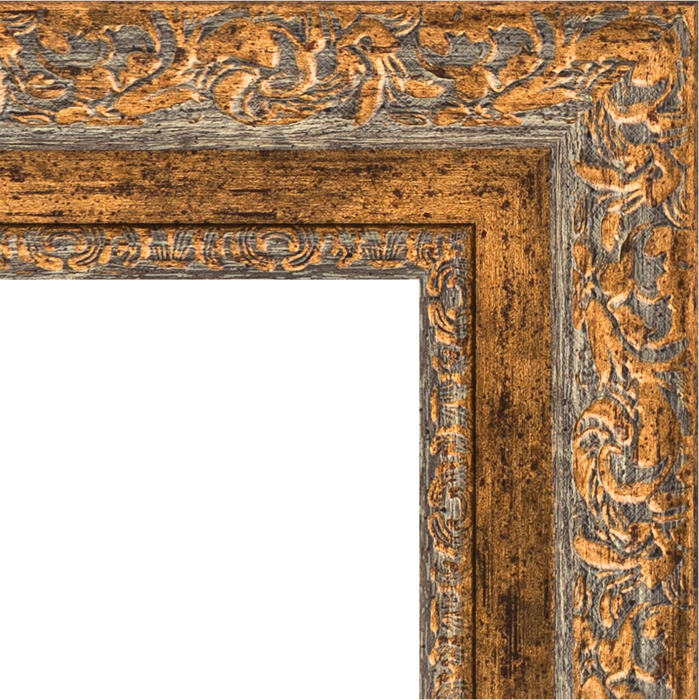 BY 6114 Зеркало напольное с фацетом в багетной раме - виньетка античная бронза 85 mm EVOFORM Exclusive floor - Вид №5