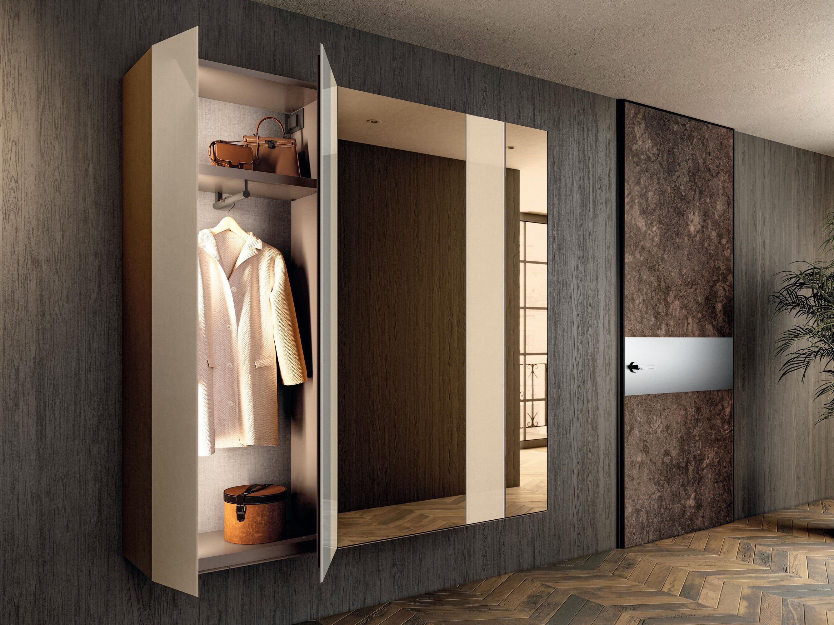 Стеклянный модульный подвесной шкаф Lago N. O. W ARCH-00125984