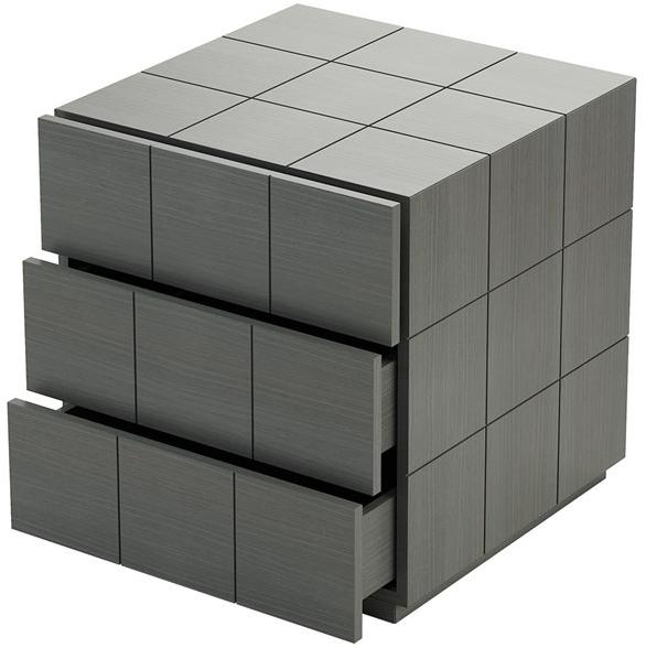 Laskasas Квадратная тумбочка из дерева с ящиками Charlotte sun-id-1370546 - Вид №1