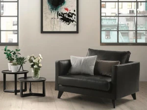 Marac Кожаное кресло с подлокотниками Willy slim