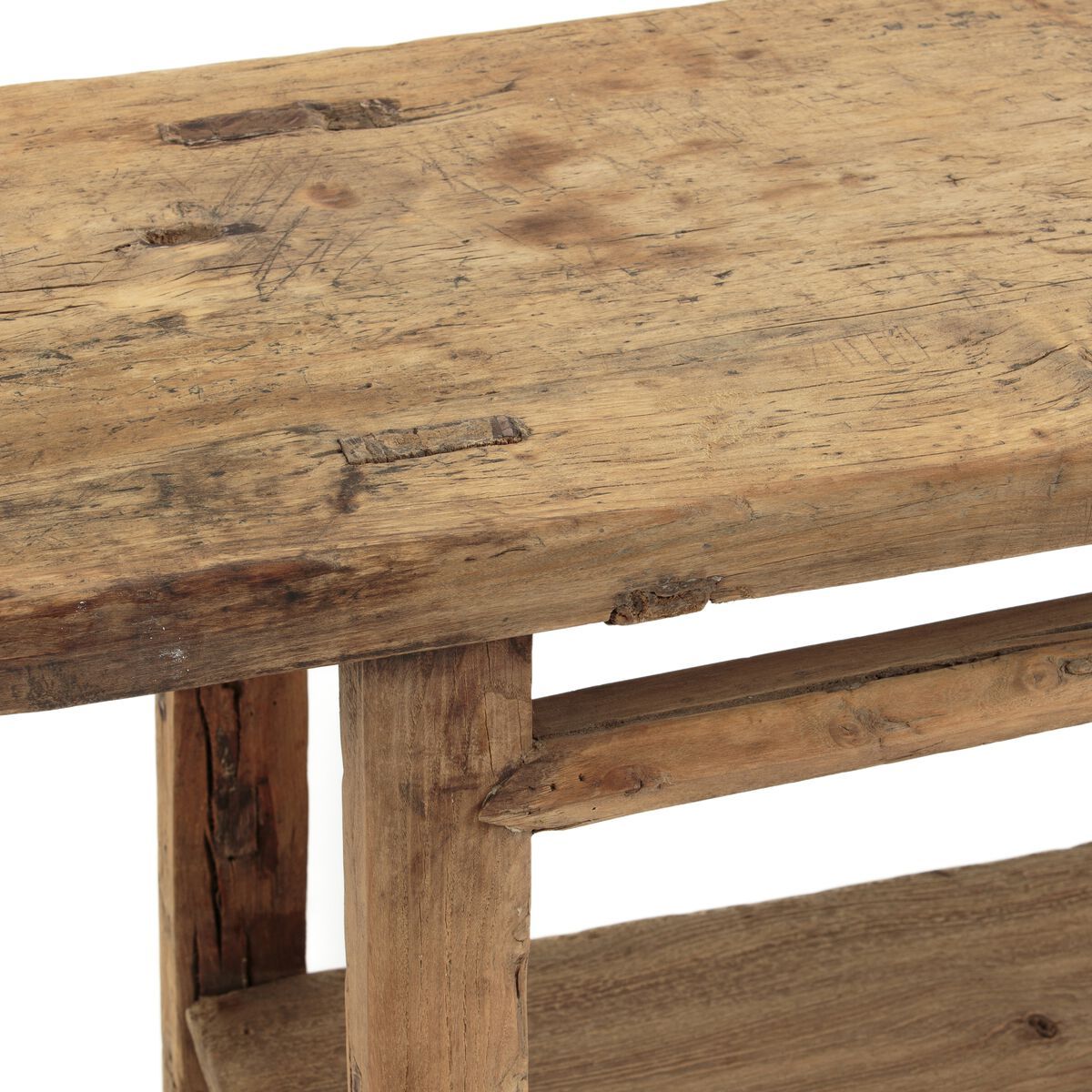 Прямоугольная консоль из вяза с полками AMPM ARCH-00137149 - Вид №3