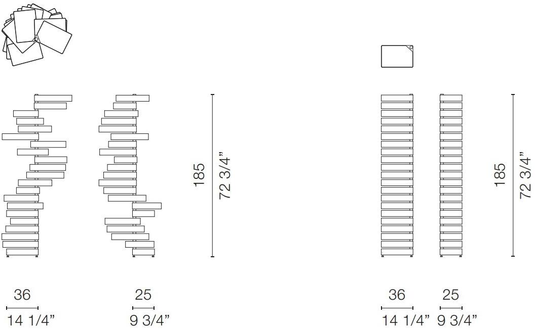 Cappellini Шкаф с 20 вращающимися ящиками из пластика  Pc_15  - Вид №2
