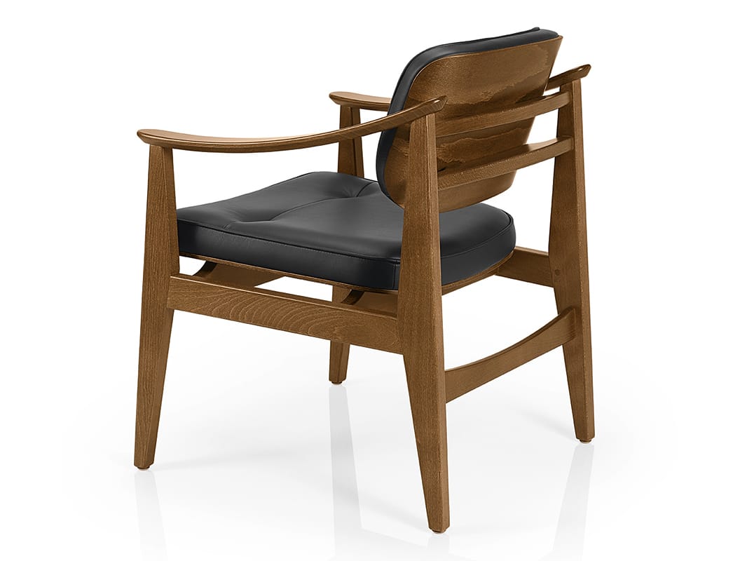 Кожаное кресло с подлокотниками More Contract Shanna ARCH-00021914 - Вид №1