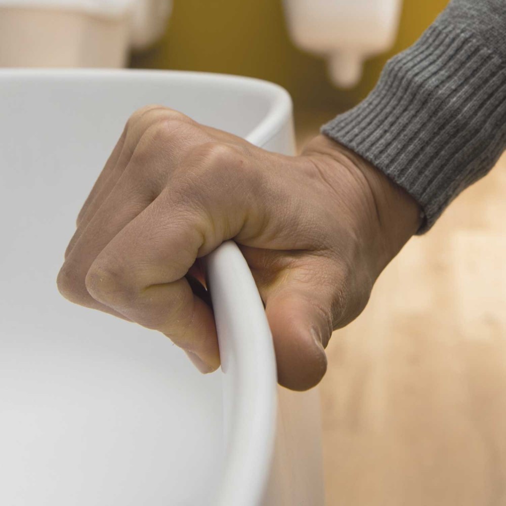 EVLACOR Подвесная раковина настенная прямоугольная EVER Life Design Bounce белая - Вид №2