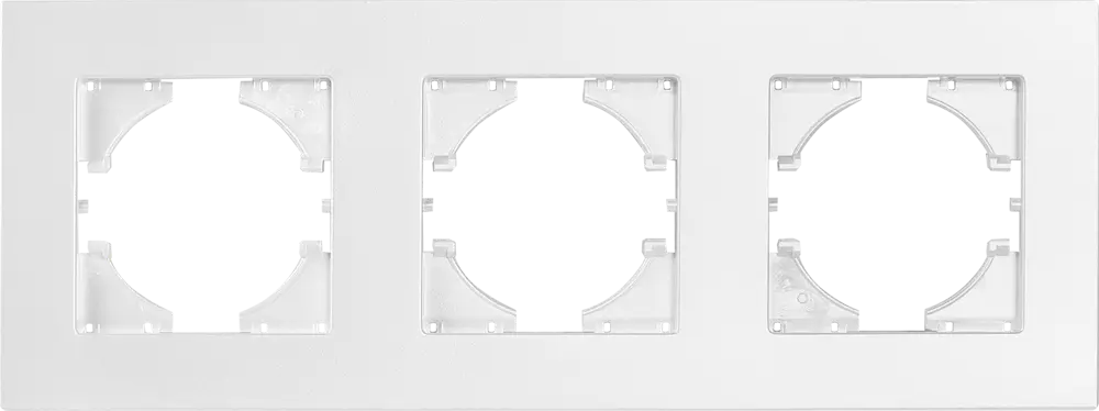 Рамка GUSI Electric City на 3 розетки в жемчужном цвете 84695724