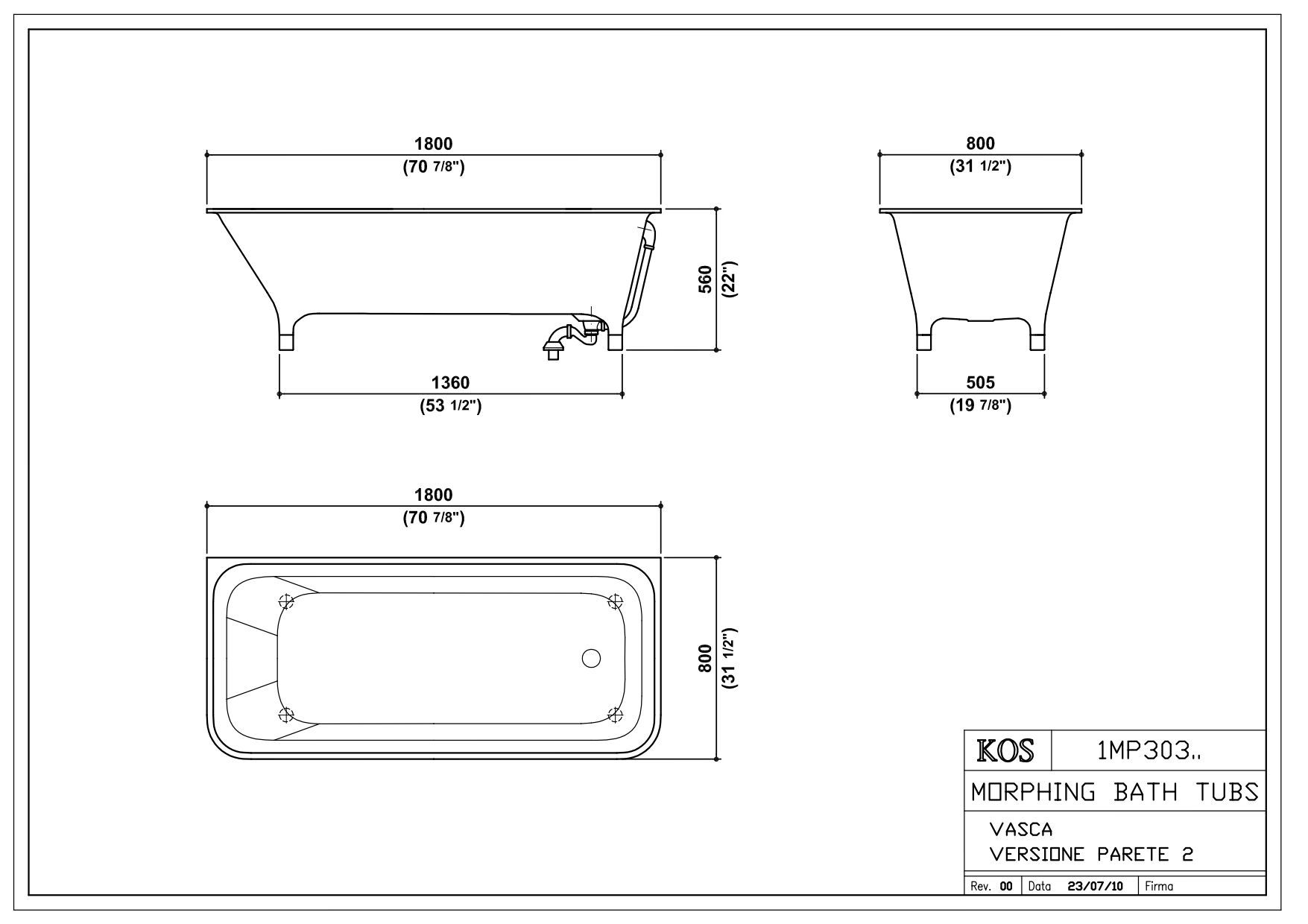 Прямоугольная ванна Zucchetti морфинг ARCH-00058812 - Вид №10