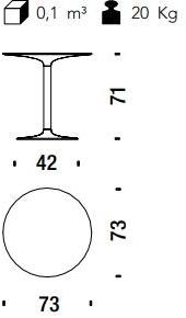 Moroso Круглый стол из полиэтилена Supernatural sun-id-1498057 - Вид №3