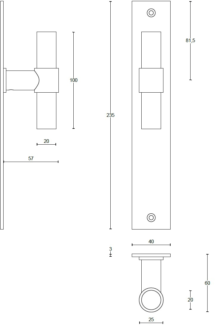 Formani Ручка из нержавеющей стали One Pbt15/20-vp236sfc - Вид №3