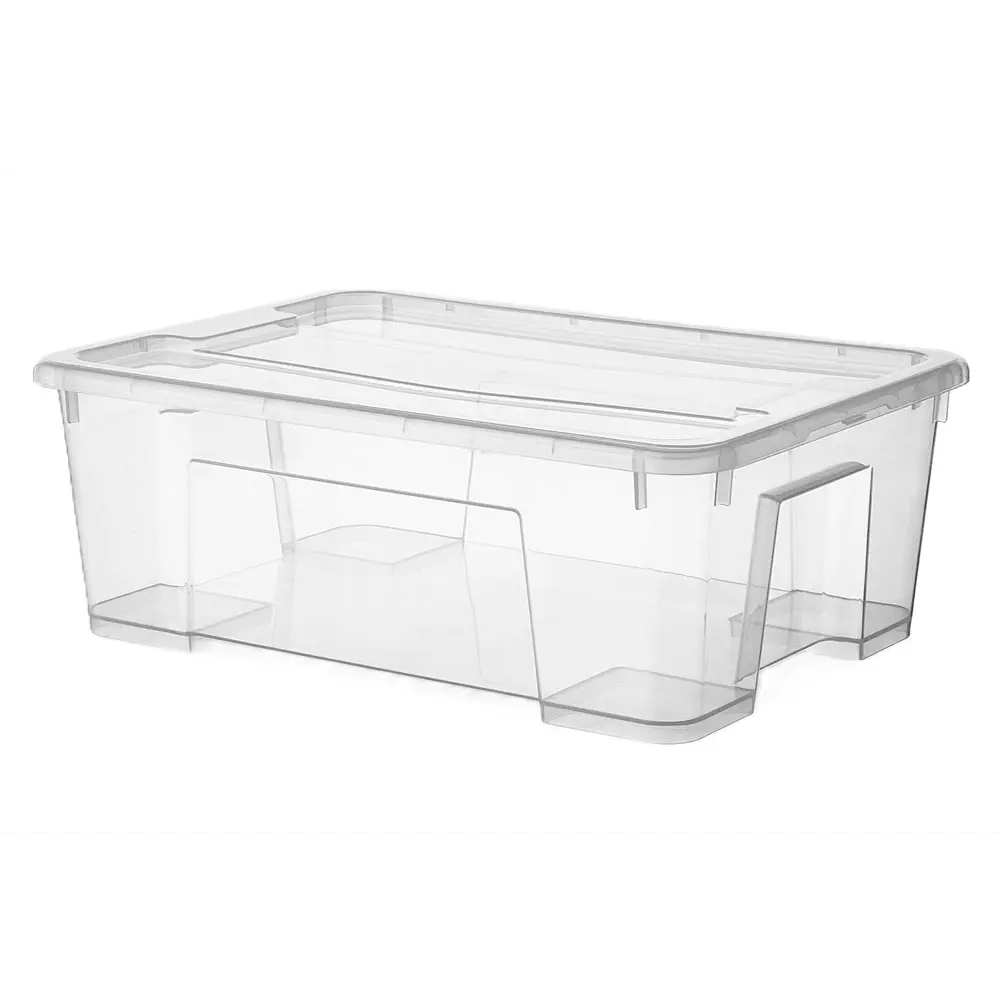 Контейнер с крышкой 39x28x14 см 11 л полипропилен цвет прозрачный Santreyd Серия отсутствует STLM-2173140 - Вид №1