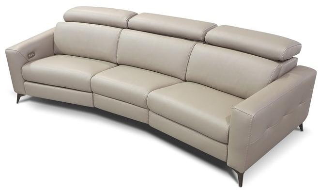 Rossini Sofas Изогнутый регулируемый кожаный диван sun-id-1509203 - Вид №1