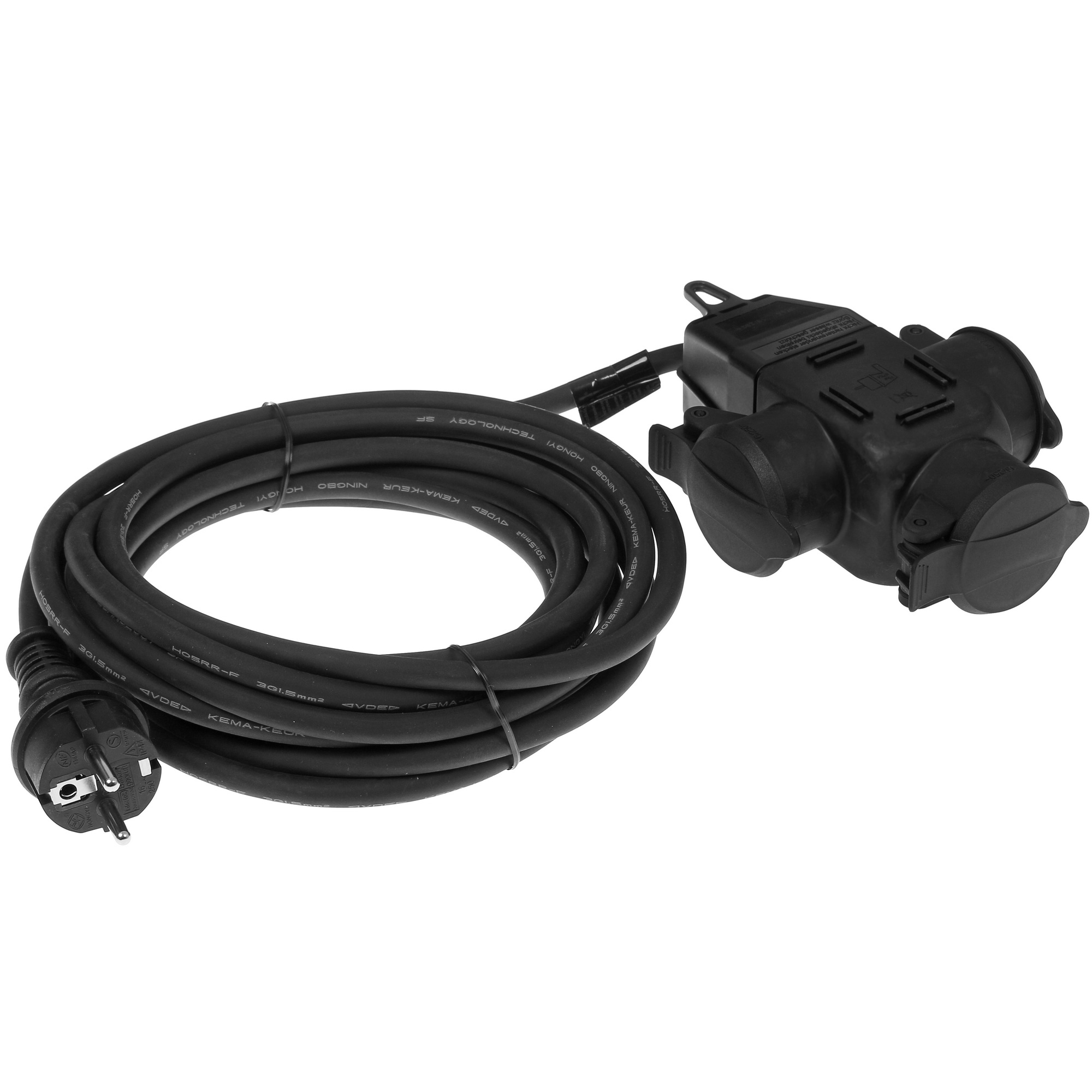 Удлинитель силовой FinePower PDS0522 черный 5086468 STDN-0050184