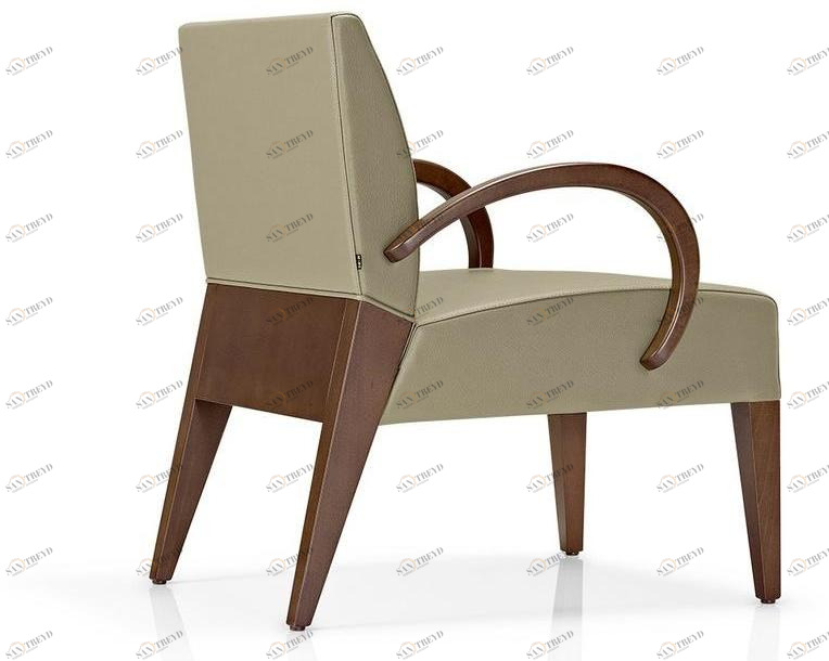 JMS Кожаное кресло с подлокотниками Karen M 562b