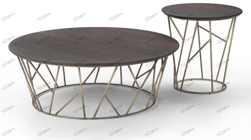 Marelli Круглый деревянный журнальный столик Twig sun-id-1346357