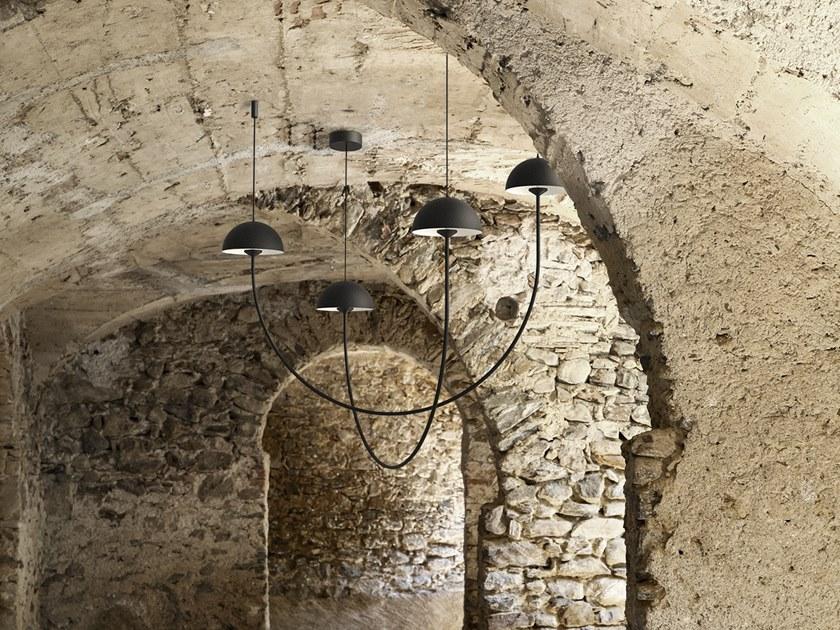 luxcambra Светодиодный подвесной светильник из латуни Champignon C_black_1336 - Вид №3