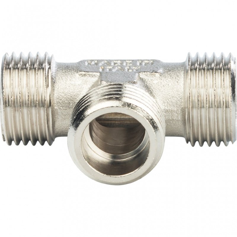 Тройник НР 3/4" никель STOUT SFT0018343434 - Вид №2