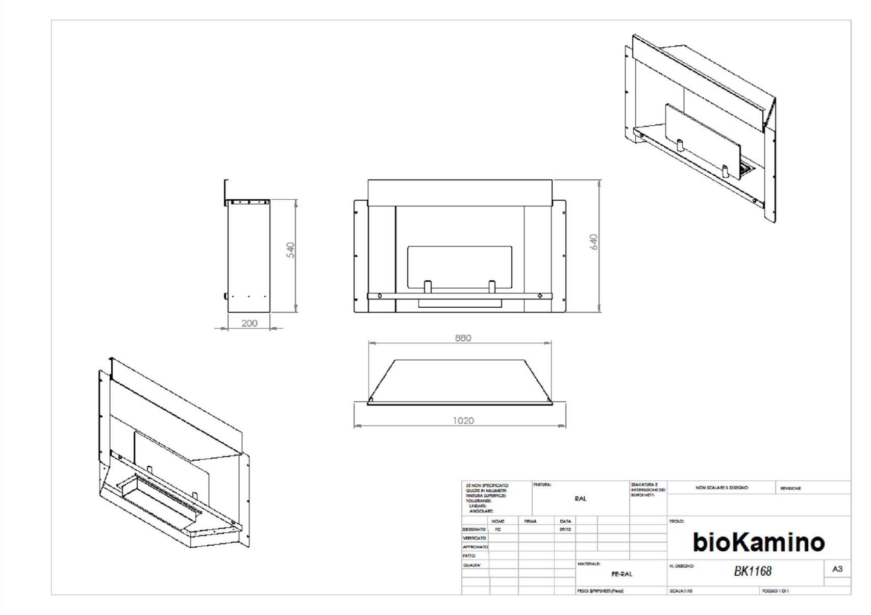 bioKamino Встроенный камин на биоэтаноле Bk sun-id-1473854 - Вид №9
