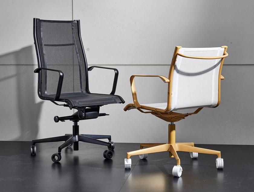 AP Factor Кресло руководителя в сетке с 5 спицами и подлокотниками Louisiana net sun-id-1384220 - Вид №9