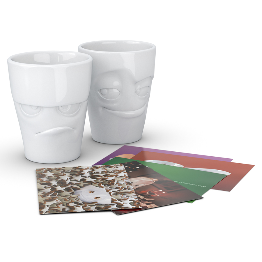 T01.27.01 Набор из 2 кружек tassen grumpy & impish 350 мл белый Tassen by FIFTYEIGHT PRODUCTS  - Вид №4