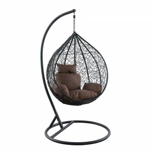 Подвесное кресло черное Leset Kokos Small IMPEX  00-3885758 Коричневый;черный