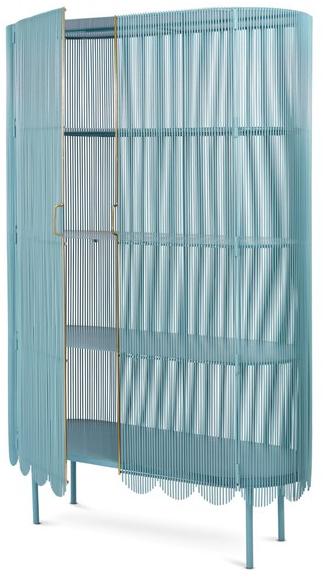 Scarlet Splendour Буфет стальной с распашными дверцами Strings sun-id-1409615 - Вид №2