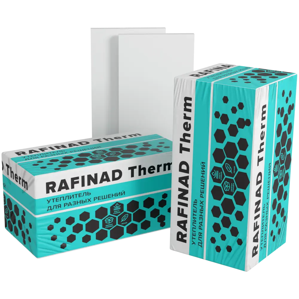 Экструдированный пенополистирол XPS 30 мм Технониколь Rafinad Therm 600x1200 мм 10 шт. 0.72 м² STLM-2151374 - Вид №2