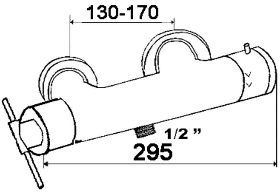 rvb Смеситель для душа на 2 отверстия Dynamic 4527.11.73 - Вид №1