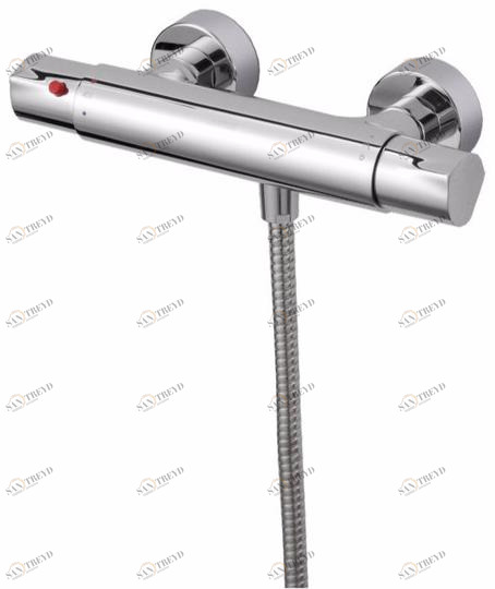 JUSTIME Термостатический смеситель для душа из хромированной латуни с гибким блоком питания Chapter 6926-t3-85cp