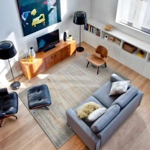 Ковер Merinos Зингер 60x110 см серый для спальни 89417900