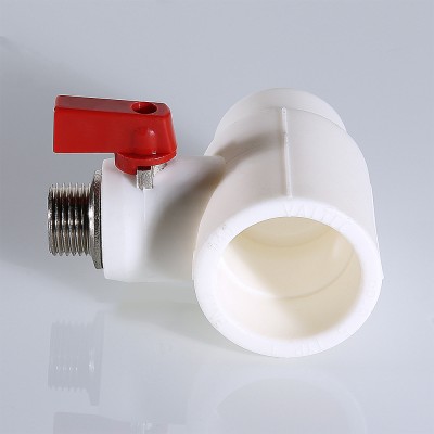 VTp.781.0.04004 Фитинг полипропиленовый – тройник коллекторный полипропиленовый с шаровым краном Valtec 40 мм х 1/2"  - Вид №4